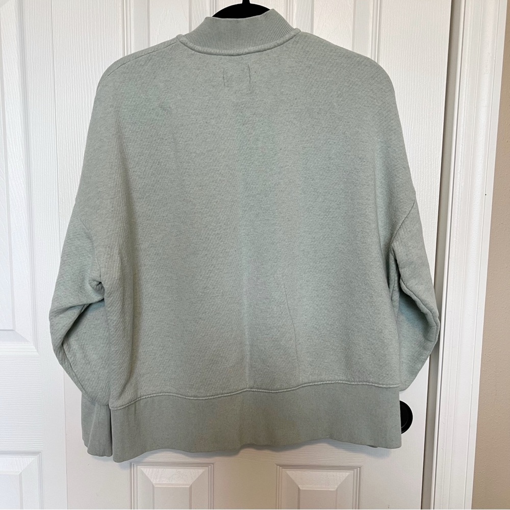 Madewell MWL Airyterry Half-Zip Tunic Sweatshirt - Picture 6 of 7
